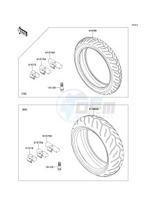 ZR 750 L [Z750 AU] (L7F-L8F) L8F drawing TIRES