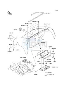 KAF 400 B [MULE 600] (B6F-B9F) B8F drawing FRONT BOX