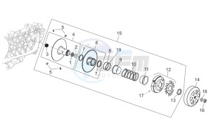 Scarabeo 250 Light e3 drawing Clutch