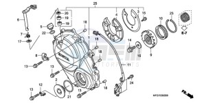 CB600FA9 Europe Direct - (ED / ABS) drawing RIGHT CRANKCASE COVER