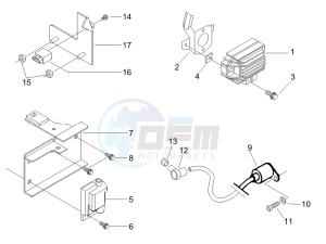 Liberty 125 4t e3 drawing Voltage Regulators - Electronic Control Units (ecu) - H.T. Coil