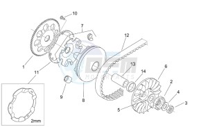 SR 50 H2O Di-Tech e2 drawing Variator