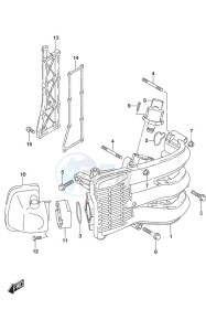 DF 40A drawing Intake Manifold/Silencer/Exhaust Cover