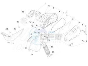 Sprint iGET 125 4T 3V ABS (EMEA) drawing Air filter