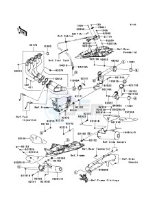 NINJA ZX-10R ZX1000D7F FR GB XX (EU ME A(FRICA) drawing Muffler(s)