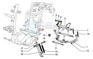 Hexagon 250 GT (5791881) 5791881 drawing Central stand