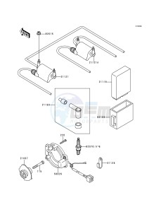 ZR 750 C [ZEPHYR 750] (C1-C3) [ZEPHYR 750] drawing IGNITION COIL