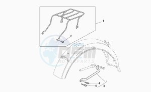 California 1100 Stone Stone drawing Small luggage rack