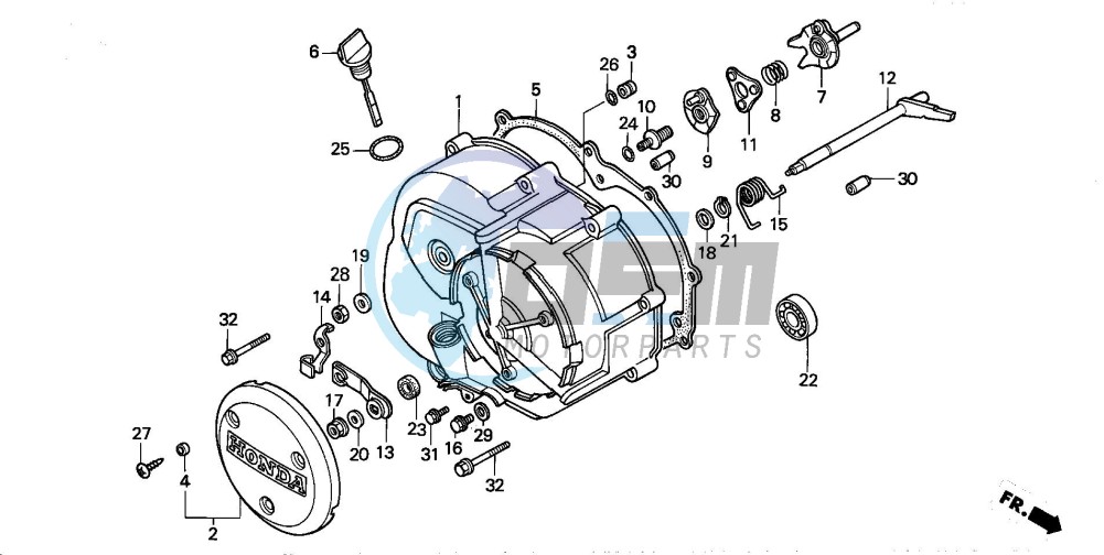 RIGHT CRANKCASE COVER