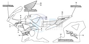 CBR900RR FIRE BLADE drawing STRIPE/MARK (7)