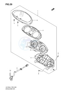 UH125 ABS BURGMAN EU drawing SPEEDOMETER