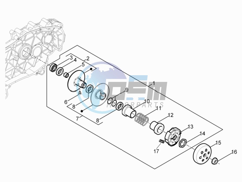 Driven pulley