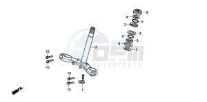 CRM50R drawing STEERING STEM