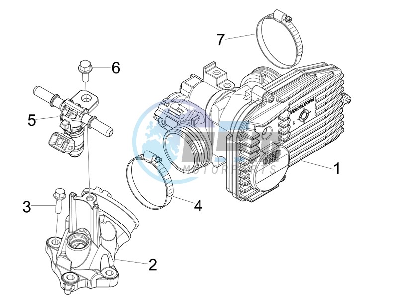 Throttle body - Injector - Union pipe