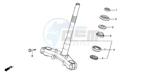 SH300A drawing STEERING STEM