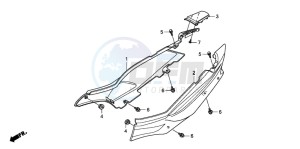 CBF150SH drawing REAR COWL