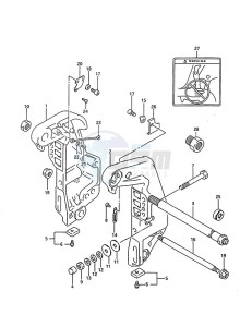 DT 85 drawing Clamp Bracket (1995 to 2000)