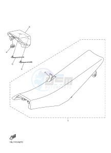 YZ450F (B111 B112 B113 B114) drawing SEAT