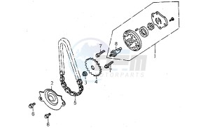 Quasar 125-180 drawing Oil pump