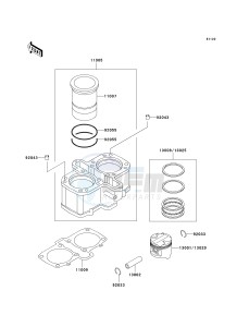 EN 500 C [VULCAN 500 LTD] (C6-C9) [VULCAN 500 LTD] drawing CYLINDER_PISTON-- S- -