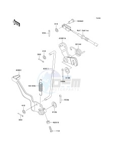 KLF 250 A [BAYOU 250] (A6F-A9F) A9F drawing BRAKE PEDAL