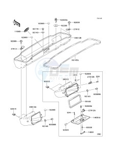 KAF 620 K [MULE 3010 TRANS4X4 HARDWOODS GREEN HD] (K1) K1 drawing FRONT BOX