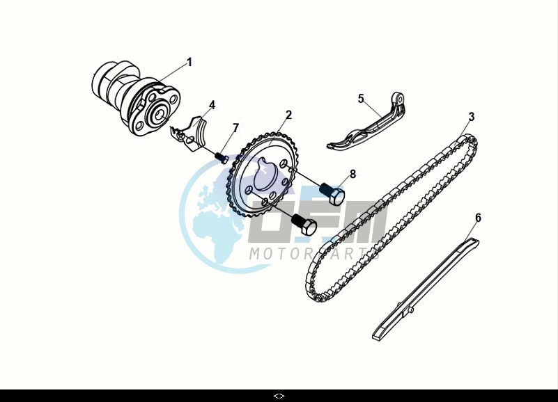 CAM SHAFT-CYL. HEAD L. SIDE COVER