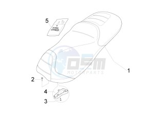 Fuoco 500 4t-4v ie e3 LT 800 drawing Saddle seats - Tool roll