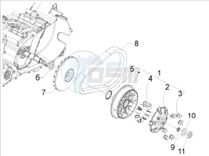 SRV 850 4t 8v e3 drawing Driving pulley