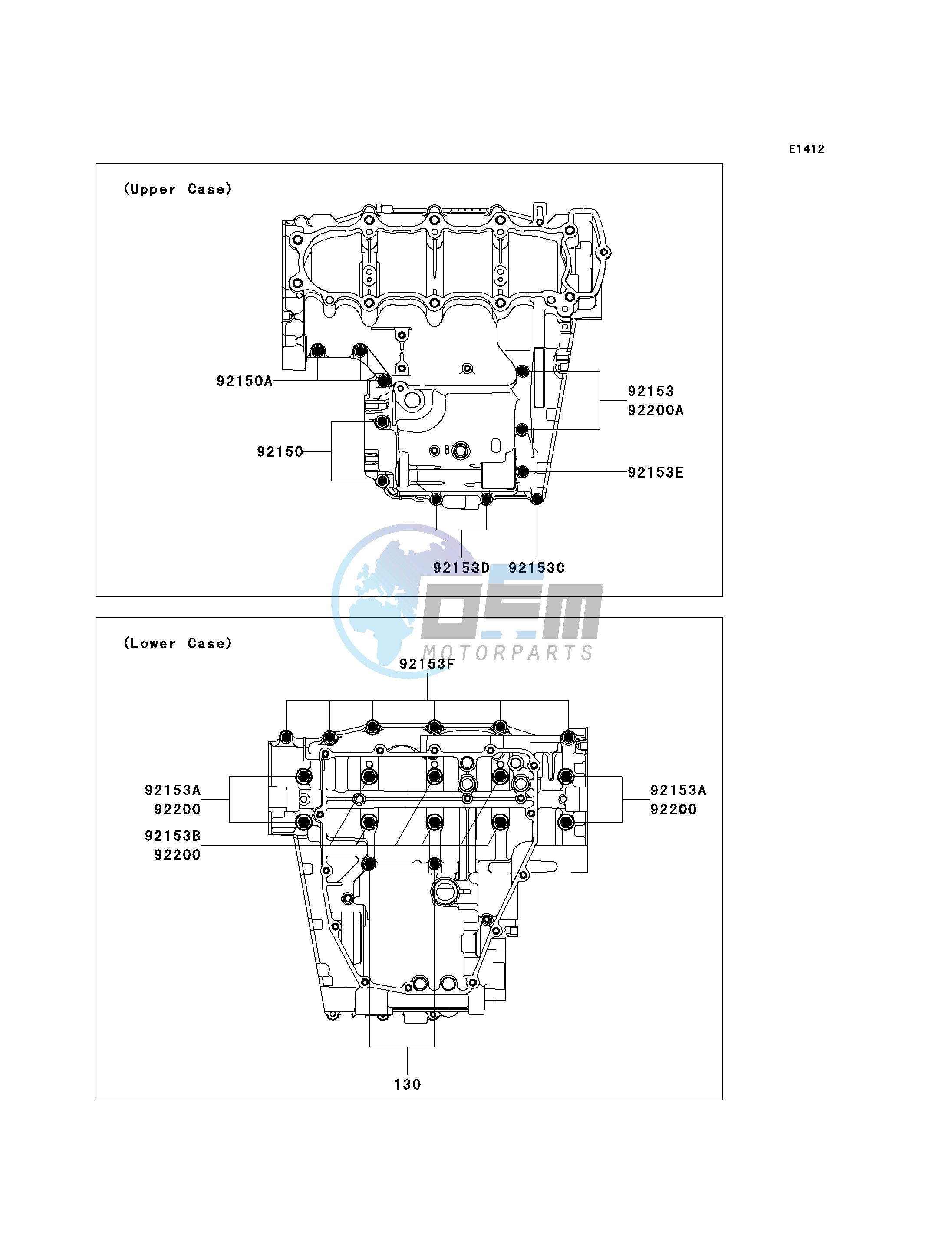 CRANKCASE BOLT PATTERN