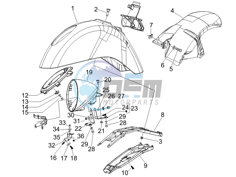 Wheel housing - Mudguard