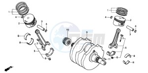 XL600V TRANSALP drawing CRANKSHAFT/PISTON