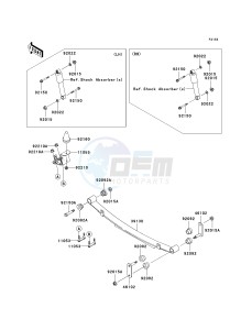 KAF 620 M [MULE 4010 4X4] (M9F) MAF drawing REAR SUSPENSION