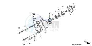 CRF250R9 ED / BLA CMF drawing WATER PUMP