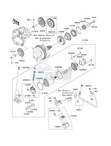 ZX 1000 D [NINJA ZX-10R] (D6F-D7FA) D7FA drawing STARTER MOTOR