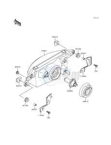 ZX 600 F [NINJA ZX-6R] (F1-F3) [NINJA ZX-6R] drawing HEADLIGHT-- S- -