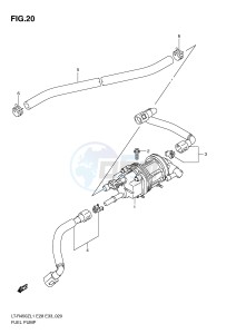 LT-R450 (E28-E33) drawing FUEL PUMP (LT-R450ZL1 E28)