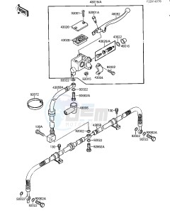 KSF 250 A [MOJAVE 250] (A1-A2) [MOJAVE 250] drawing FRONT MASTER CYLINDER