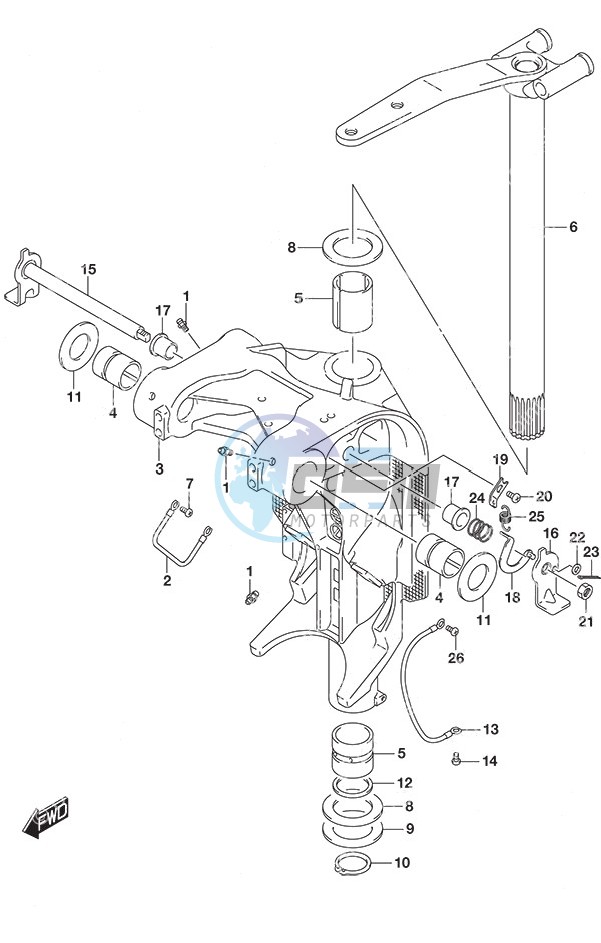 Swivel Bracket w/Transom (L)