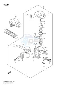 LT-Z50 (P3-P28) drawing RH HANDLE LEVER