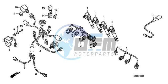 SUB HARNESS (CBR1000RR)