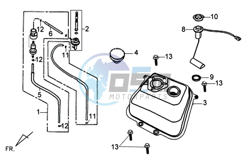 FUEL TANK - FUEL CUT