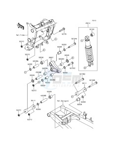 NINJA 300 EX300AGF XX (EU ME A(FRICA) drawing Suspension/Shock Absorber