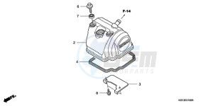 CRF150RB9 Europe Direct - (ED / T19) drawing CYLINDER HEAD COVER