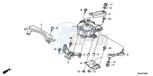 CBR1000RRD Fireblade - CBR1000RR UK - (E) drawing STEERING DAMPER