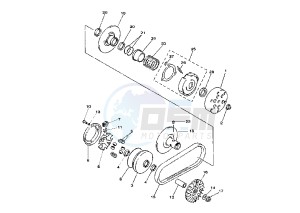 YP MAJESTY DX 250 drawing CLUTCH