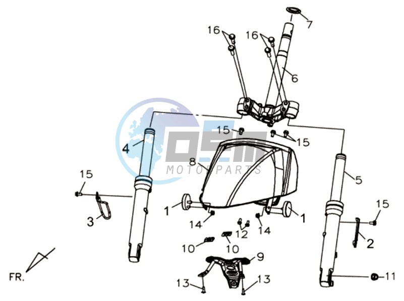 FRONT FORK  /  FRONT FENDER