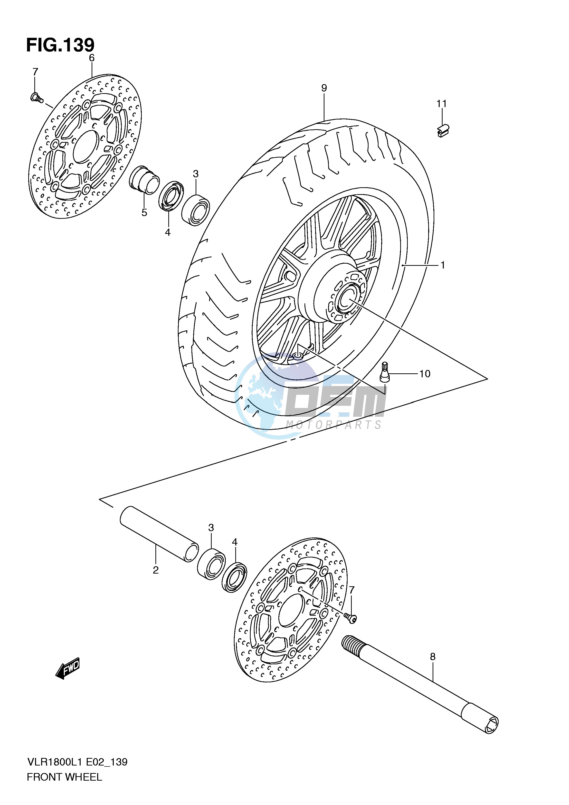 FRONT WHEEL (VLR1800TL1 E24)