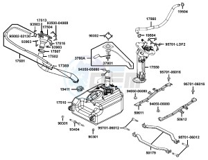 PEOPLE S 300 I drawing Fuel  tank