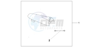 CBR900RR drawing SEAT COWL *Y163P*